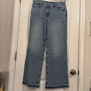 H&M Blue STRAIGHT REGULAR JEANS Sz 6